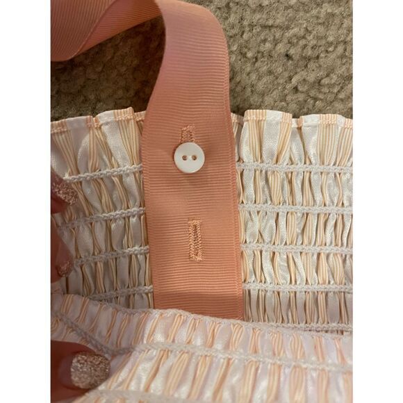 Petersyn Cherish Striped Midi Beach Melon Dress Size XS - Picture 7 of 9